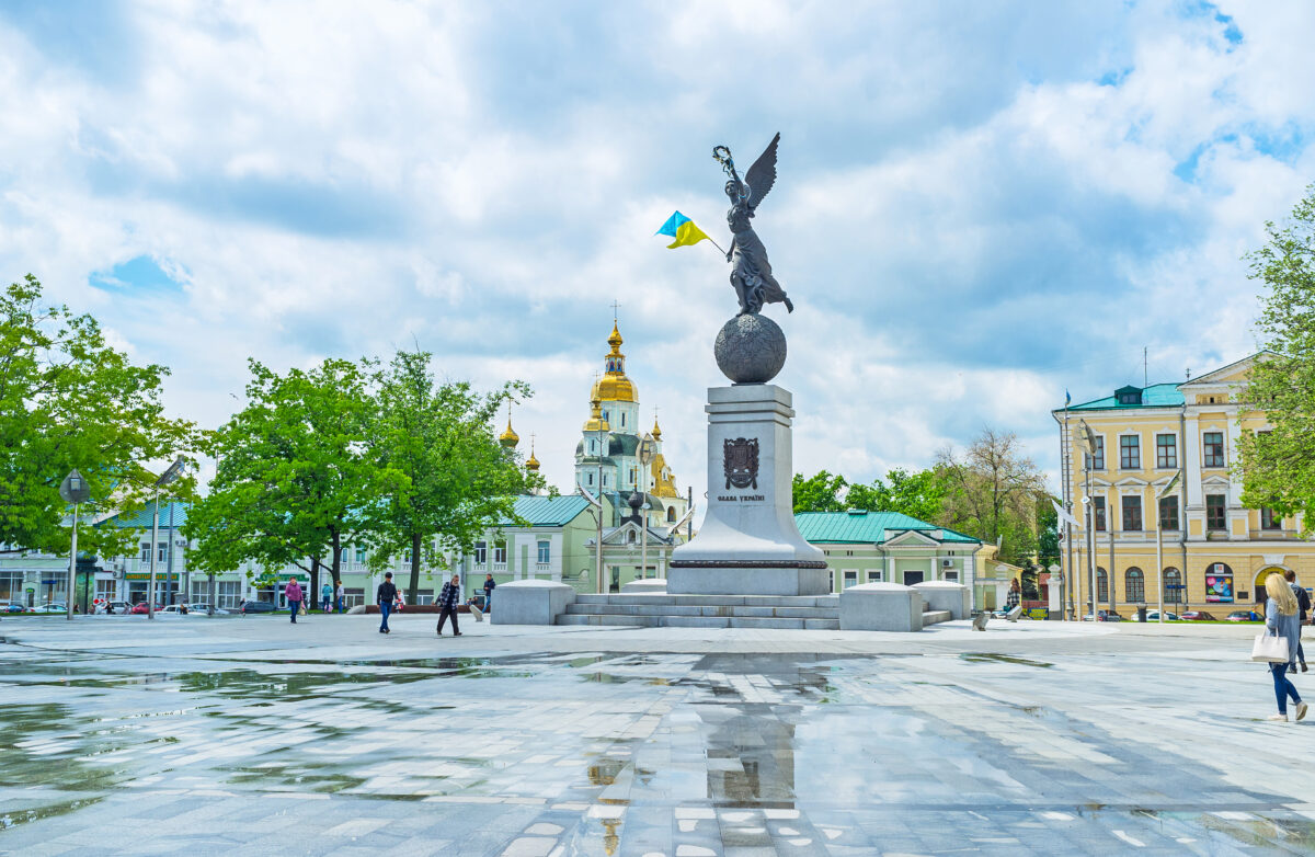 The Flying Ukraine Monument